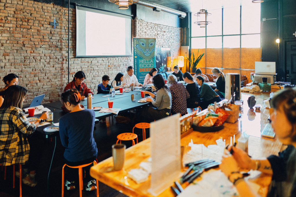 Hella Creative Healing Series hosted by Hella Good Deeds at Tian Tea House.