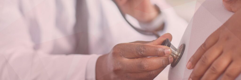 Women's reproductive rights, pregnant woman at doctor's appointment
